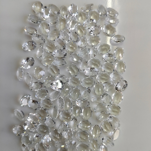 Topacio Blanco Natural 9x7MM Corte Ovalado de la Mejor Calidad, Piedra Preciosa Suelta Calibrada para la Creación de Joyería de Diseño - Product Image 3
