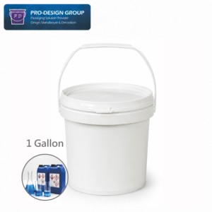 1 Gallon <b>Plastic</b> Bucket with Airtight Lid; Leak-proof Industrial Container for Chemical Packaging - Product Image 1