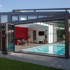 Veranda Deluxe con Impianto Elettrico, Struttura Autoportante Retrattile, Serre da Giardino <span class=keywords><strong>Invernali</strong></span> a Doppio Vetro - Product Image 1
