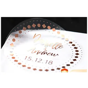 Etiquetas Autoadhesivas de PVC Transparente Personalizadas con Impresión de Logotipo, Pegatinas Anti-Falsificación para Empaquetado - Product Image 2