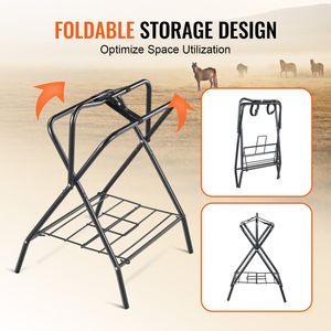 Portabiciclette portatili per cavalli con capacità di 132 libbre Design pieghevole stabile o uso esterno - Product Image 5