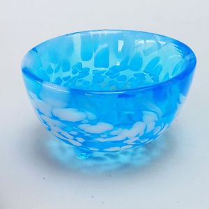 Tazón para ensalada de frutas de resina acrílica pulida con textura de patrón de remolinos blancos, estilo americano, ecológico, con borde liso, Star Crafts India Fo - Product Image 1