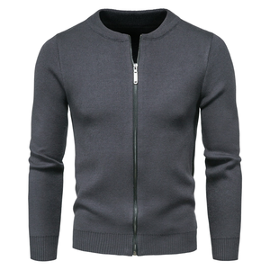 Suéter Cárdigan de Hombre, Corte Ajustado, 100% Algodón, Cuello Redondo, Tejido de Punto, Cierre Frontal Antiarrugas, Personalizable - Product Image 6