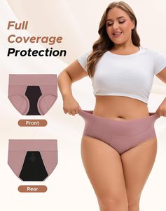 Culottes menstruelles anti-fuites pour femmes, prix usine, en coton confortable, taille haute, respirantes, réutilisables, OEM ODM en gros - Product Image 2