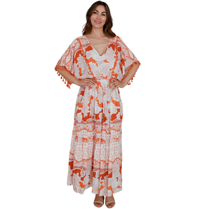 Vestido Maxi Estampado para Mujer, Elegante para Uso Diario - Product Image 1