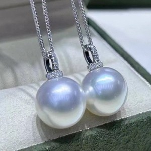 Collier de perles d'eau douce fait main 11-12 mm, couleur grise platine, petites imperfections, 18 carats, véritable corde de chanvre, 7-8 mm, 11-12 mm - Product Image 4