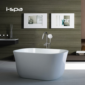 Baignoire autoportante moderne en acrylique, élégante, de style japonais, avec surface solide et drain, pour salle de bain - Product Image 2