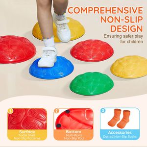 6ชิ้นของเด็กๆที่มีความสมดุลในร่มกลางแจ้งสำหรับใช้ในการฝึกประสาทสัมผัส - Product Image 4