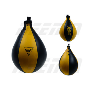 Customized 100% Leather Removeable Bladder Agility Training Ball Single End <b>Boxing</b> Speedball Made in Pakistan - Product Image 2