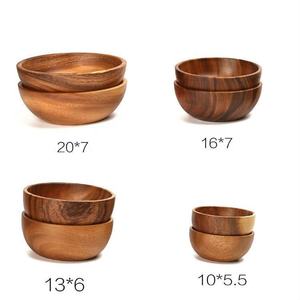 Tazón de Madera de Acacia de Alta Calidad para Ensaladas, Frutas, Aperitivos, Cereales, Sopas y Comida - Product Image 5