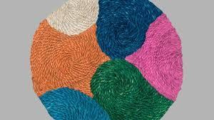 Hand Painted Jute Floral <b>Wall</b> <b>Plates</b> for Home Decor Handmade Decorative <b>Wall</b> Hanging Art - Product Image 2