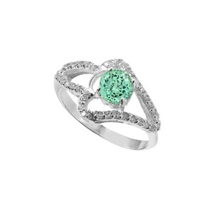 Anillo de Zafiro Verde, Plata de Ley 925, Gema Azul Verde, Anillo de Compromiso para Mujer, Regalo de Propuesta, Joyería - Product Image 3