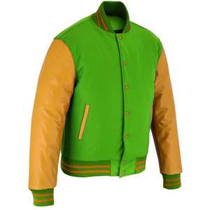 Vestes universitaires en cuir/laine, style personnalisé, très demandées, en vente en ligne à prix réduit. - Product Image 3