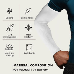 Mangas de brazo personalizadas para hombre y mujer, de secado rápido, protección solar, para correr, ciclismo y otros deportes. - Product Image 3