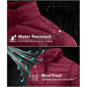 Chaqueta Acolchada Transpirable con Logotipo Personalizado, Chaqueta de Invierno de Nailon/Poliéster de Alta Calidad, Superventas - Product Image 2