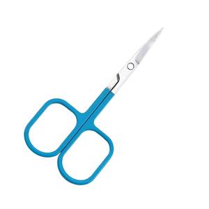 Ciseaux à ongles en acier inoxydable, manche en plastique bleu, lame droite et tranchante, trou rond, ciseaux à ongles durables - Product Image 5