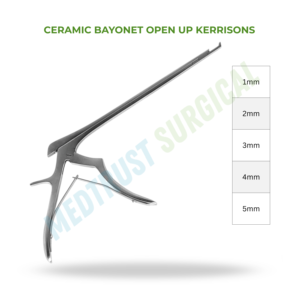 Rongeur de Bayoneta de Cerámica Kerrison de 1mm, 2mm, 3mm, 4mm, 5mm para Cirugía de Columna Vertebral, Instrumento Quirúrgico para Corte Óseo - Product Image 2