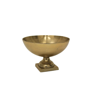 Bol décoratif moderne de luxe en aluminium artisanal pour la décoration de la maison et des hôtels, finition nickel élégante, grand bol de service - Product Image 3