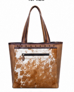Premium Hairon Leather Tote Bag for Women Large Capacity Cowhide Shopper Handbag Fashion Travel Shoulder <b>Purse</b> - Product Image 2