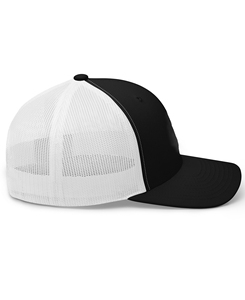 Gorra Trucker Ligera Unisex de Malla Blanca y Negra, 6 Paneles, Ajustable, Diseño Sólido, Casual, Primavera/Verano, MOQ Bajo - Product Image 2