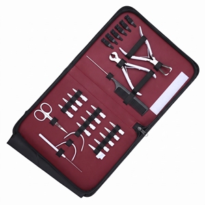 Kit d'outils professionnels pour extensions de cheveux à micro-anneaux, pince à sertir les perles, outil de suppression, outil de pressage pour extensions à bandes, coupe-adhésif, crochet et boucle - Product Image 6