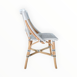 เก้าอี้บิสโทรยอดนิยมสำหรับร้านกาแฟ ร้านอาหาร พื้นที่สาธารณะในที่พักอาศัย - หวายสังเคราะห์ถักทออย่างดี รับประกันการถักทอ 3 ปี - Product Image 6