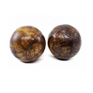 Boule incrustée d'os de buffle au design moderne pour Showpiece Vaisselle Décorative Boules Centre de Table de Salon Boules Douées Décoration Maison - Product Image 3