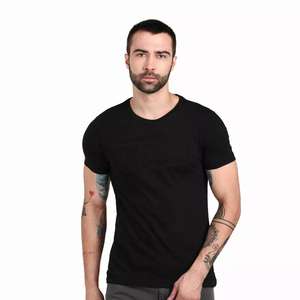 Camiseta de manga corta de algodón 100% con logo, talla grande, para hombre, lisa, deportiva, transpirable, estilo informal, para hombre, corte holgado. - Product Image 6