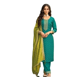 New Latest Premium <b>Silk</b> with Embroidery Hand Work Fancy Suit Collection for wholesale - Product Image 4