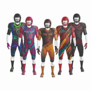 เสื้อฟุตบอลอเมริกันเยาวชนแบบสั่งทำพิเศษ พิมพ์ลายดิจิทัล ชุดทีม ระบายอากาศได้ดี ทนทาน ชุดกีฬา รับผลิตตามสั่ง ขายส่งจำนวนมาก - Product Image 1