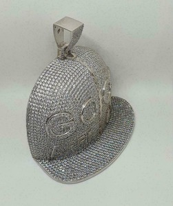 Collar de Hip Hop con Colgante de Diamantes de Oro y Plata de Alta Calidad con Diseño Nuevo, Cadena de Cuerda, Collar de Rapero con Diamantes para Exportación - Product Image 3