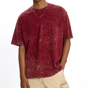 T-shirts pour hommes délavés à l'acide, style personnalisé, avec étiquette privée et de bonne qualité. T-shirts oversize délavés à l'acide fabriqués par Numica Sports. - Product Image 6