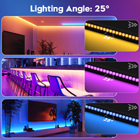 U`King 60W Projecteur mural DMX avec télécommande, 24x3W RGB LED, barre lumineuse pour scène, DJ, mariage, fête