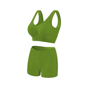 Conjunto Deportivo para Mujer, Diseño Moderno, para Gimnasio y Yoga, Color Sólido Personalizado, Transpirable, Ligero, Sin Costuras, de Secado Rápido - Product Image 4