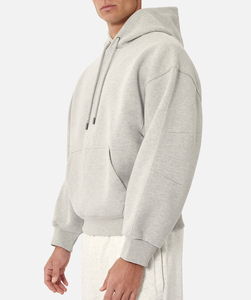 Wholesale Trendy Pullover <b>Hoodie</b> Men's for Winter <b>Plain</b> Dyed Customizable Logo Full Unlined High-quality Pure Cotton Fleece - Product Image 3