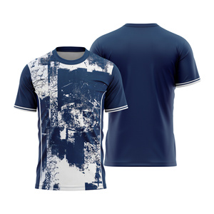 Custom Sublimated Unisex Tennis Jersey Crew Neck Short Sleeve Color Blocked Geometric Pattern Moisture Wicking Regular - Product Image 1