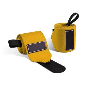 Muñequeras Deportivas con Rayas Negras y Naranjas, Cierre de Velcro para un Ajuste Seguro, Equipo de Levantamiento Profesional para Atletas, Personalizables - Product Image 5