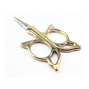 Tijeras para Cutículas de Acero Inoxidable con Hoja Curva de 3.9 Pulgadas, Punta Afilada, Borde Liso, Plegables, para Salón de Belleza, Manicura y Cuidado Personal - Product Image 2