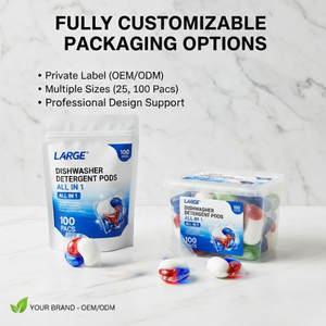 Pack économique Tout-en-un : Capsules de détergent lave-vaisselle anti-calcaire sans phosphate pour usage domestique - Product Image 1