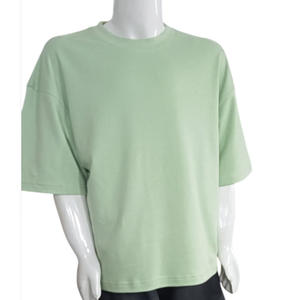 Camiseta de Manga Corta para Hombre, Corte Regular, Cuello Redondo, 100% Algodón, Color Sólido, Secado Rápido, Transpirable, Casual, Hombros Caídos - Product Image 6