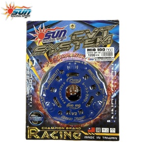 ชุดคลัตช์ CVT SUN RACING MO100-CVT006 ใหม่ 1200RPM สำหรับ Yamaha MIO 100 ผลิตในไต้หวัน  ผ้าคลัตช์เหล็กสำหรับงานหนัก - Product Image 1