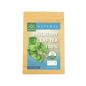 WANMAI29 Mulberry Leaf Tea Supports Vegan and Ketogenic Diets 100% Real Herb in Kraft Steeping Bag