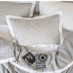 Parures de couette de luxe sur mesure en lin pur 100% stonewashed - Product Image 2
