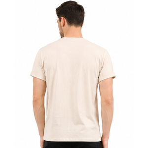 T-shirt en coton pour homme, tissu respirant de haute qualité, logo personnalisé, col rond, fournisseur de vêtements OEM ODM, t-shirt en coton premium pour homme - Product Image 2
