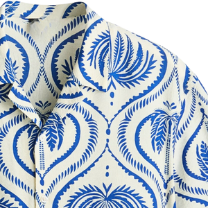 <b>Mens</b> Relaxed Fit Short Sleeve Muslin <b>Shirt</b> Casual Lightweight Breathable Button Up Summer <b>Beach</b> Vacation Everyday Wear - Product Image 6