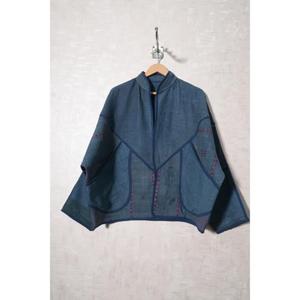 Chaqueta Kantha Vintage para Mujer, Hecha a Mano en India, de Algodón, Estilo Boho, Abrigo de Invierno, Chaqueta Étnica con Parches, Chaqueta Abierta por Delante - Product Image 1