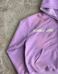 Sudadera con capucha y cremallera completa personalizada, lavada, morada, para hombre y mujer, estilo oversize vintage, de forro polar grueso. - Product Image 6