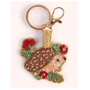 Porte-clés tortue perlé avec breloque étoile de mer rouge pour sac, à accrocher aux clés ou au sac, pour sacs à main, sacs à dos, accessoire de mode - Product Image 4