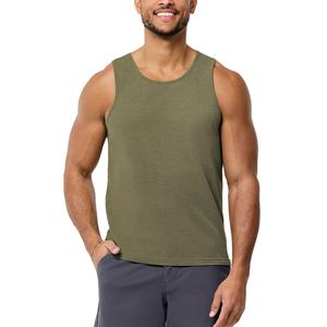 เสื้อกล้ามถักลำลองสำหรับฤดูร้อนใหม่สำหรับผู้ชาย แบบไม่มีแขน ทรงฟิตเนส ดีไซน์ Razor Back บริการ OEM แห้งเร็ว ระบายอากาศได้ดี ปรับแต่งได้ - Product Image 1