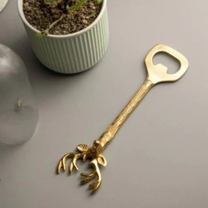 Vintage Style Brass Bottle Opener Metal Beer Opener <b>for</b> <b>Kitchen</b> Bar Accessories <b>Decorative</b> Home Party Gift <b>Item</b> Home Hotel Decor - Product Image 1
